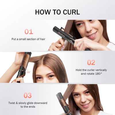 Hair Straightener With 1 Inch Titanium Plates For Sleek Styling