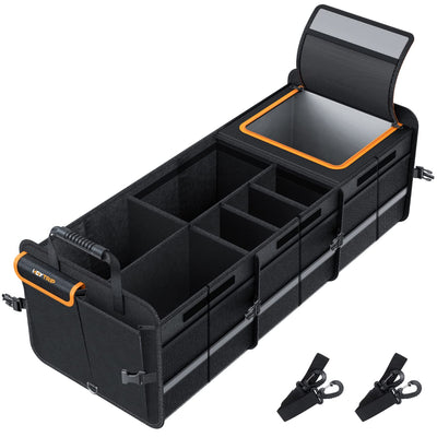 HEYTRIP Large Trunk Organizer With Cooler Bag Tie-Down Straps Dividers