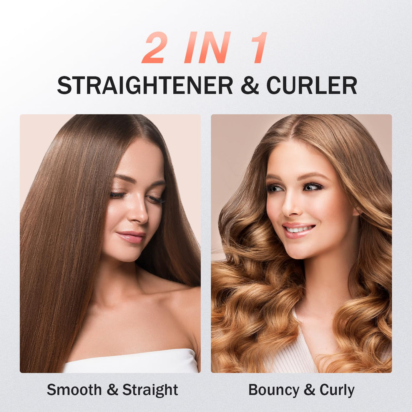 Hair Straightener With 1 Inch Titanium Plates For Sleek Styling