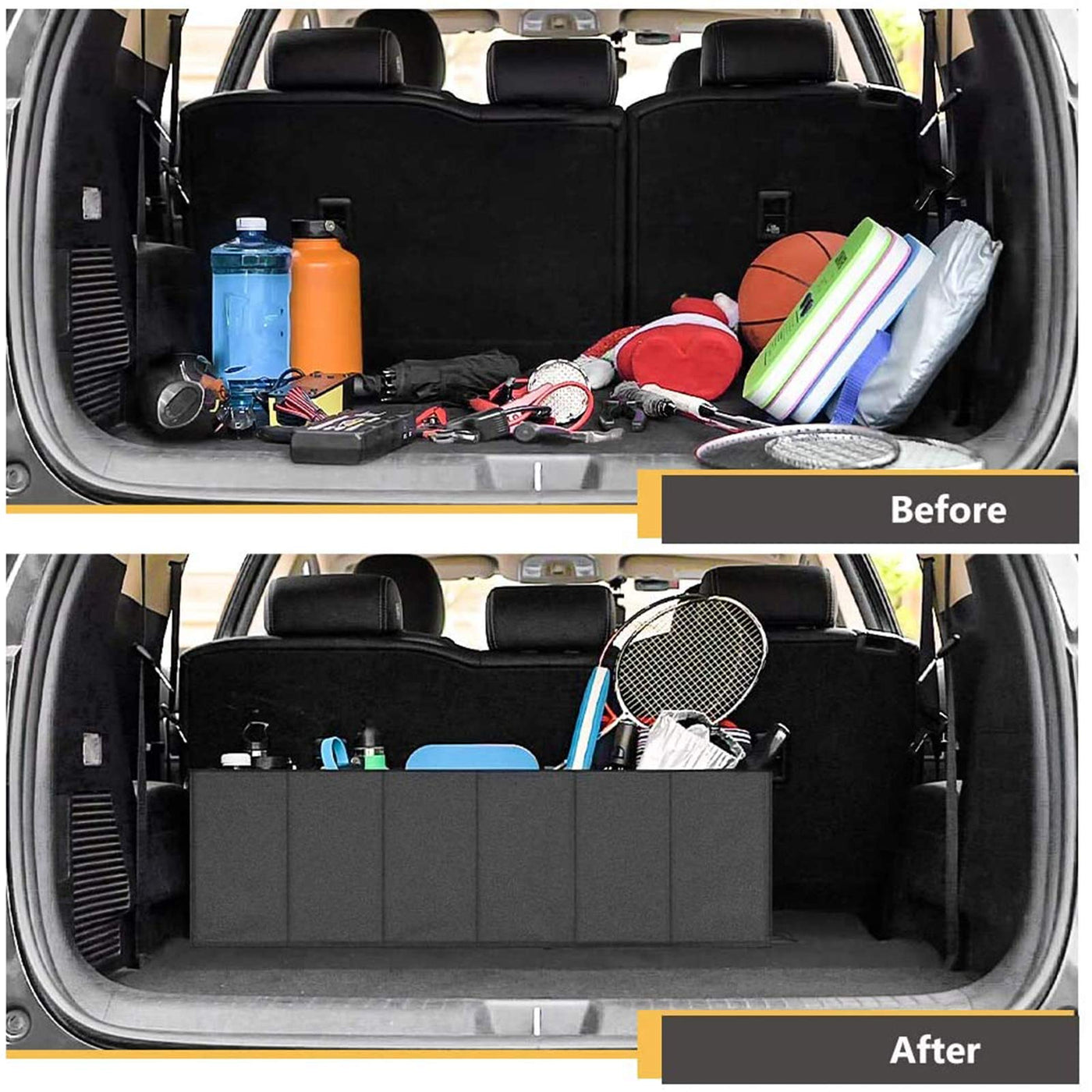 MIU COLOR Car Trunk Organizer 70L Expandable Large Capacity Storage