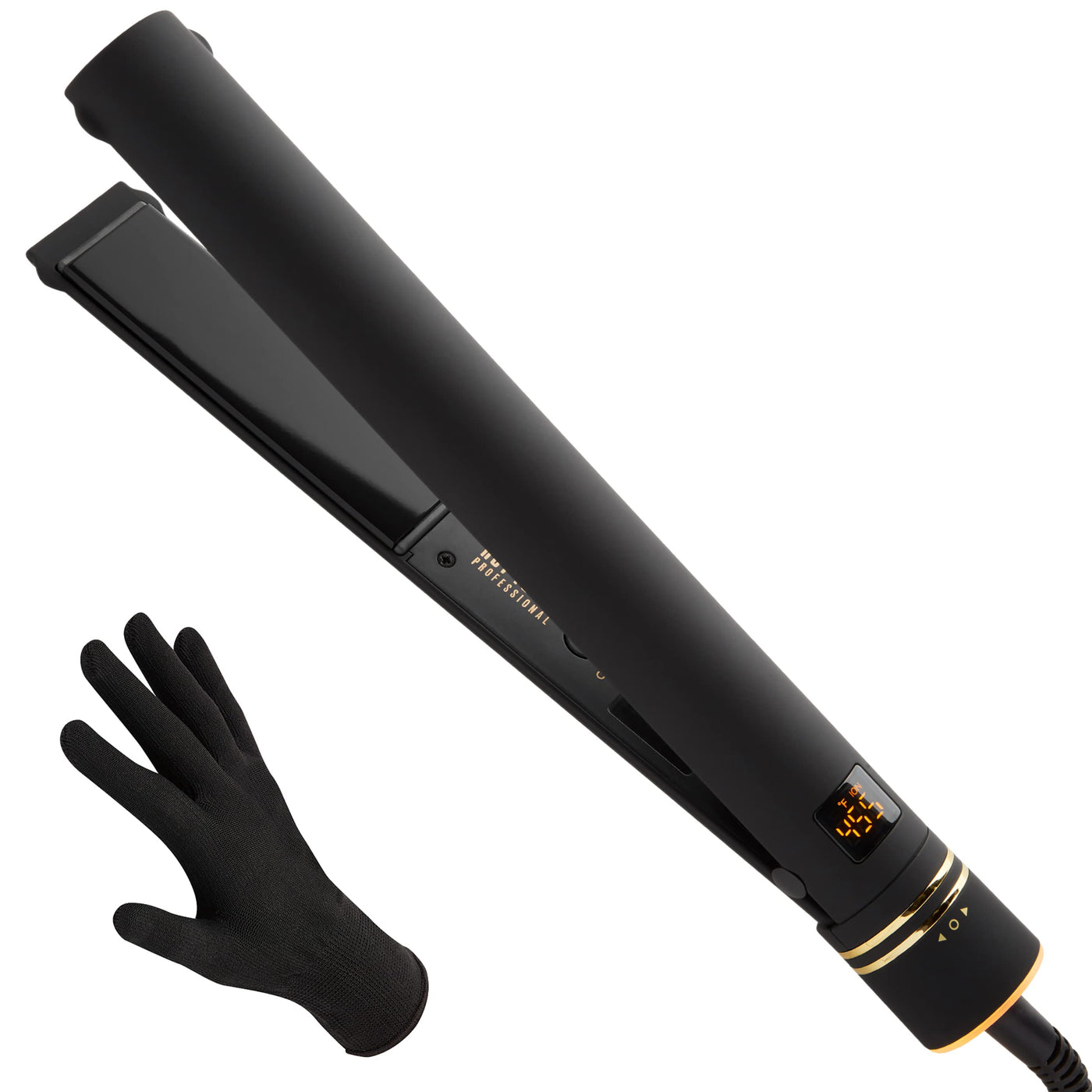 Gold Evolve Ionic Salon Hair Flat Iron For Smooth Long-Lasting Styling