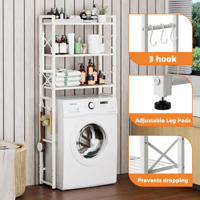 Toilet Storage Rack With Metal Toilet Paper Holder Heavy Duty