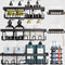 Shower Caddy 6-Pack Large Wall Mounted Heavy Duty Bathroom Shelves