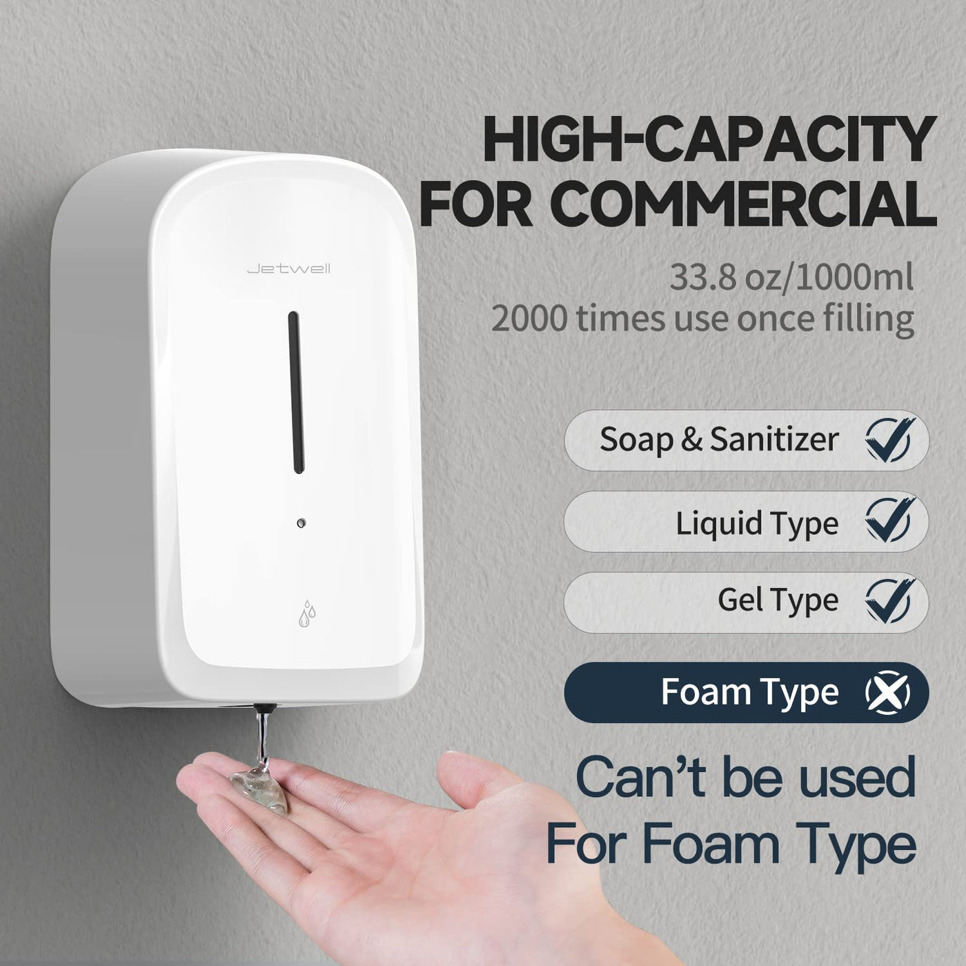 Automatic Touchless Soap Dispenser Wall Mount For Bathroom Kitchen