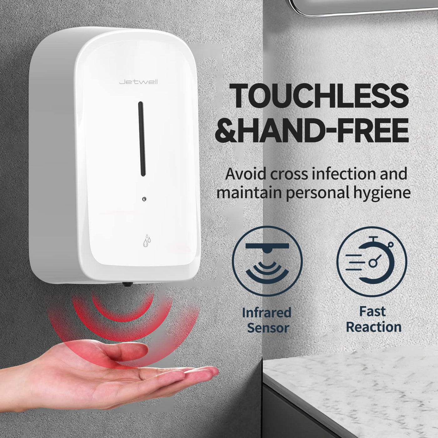 Automatic Touchless Soap Dispenser Wall Mount For Bathroom Kitchen