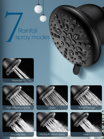 Modes 16 Stage Filtered Shower Head For Hard Water Cleaning
