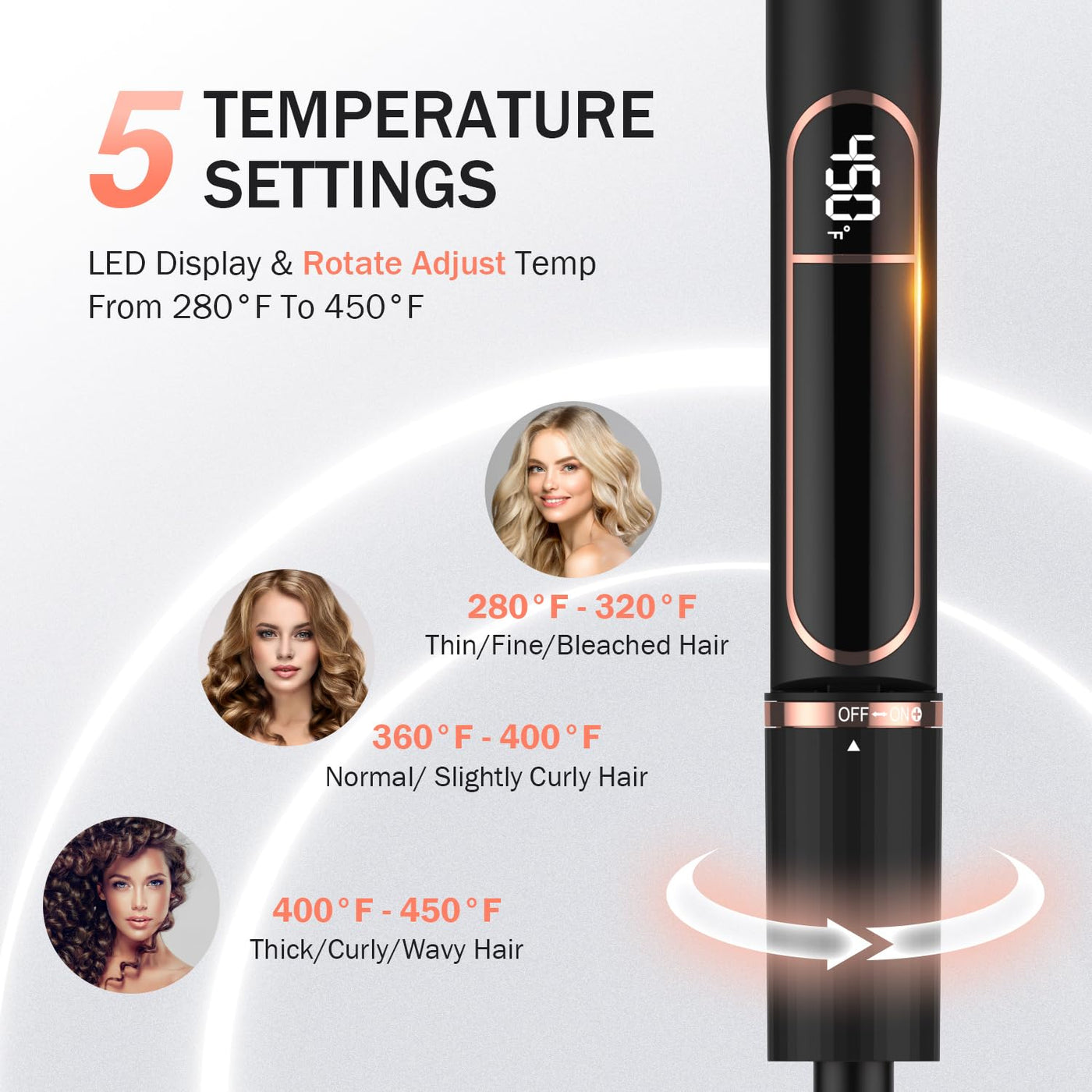 Hair Straightener With 1 Inch Titanium Plates For Sleek Styling