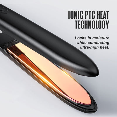 Flat Iron Hair Straightener Titanium Plates Salon Styling Tool