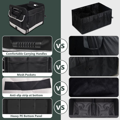 AOPHY Car Trunk Organizer Large Capacity Non Slip Bottom Strips