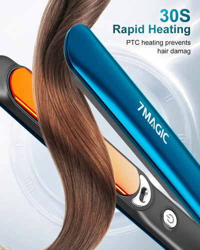 Ceramic Hair Straightener Flat Iron With LCD Professional 2 In 1