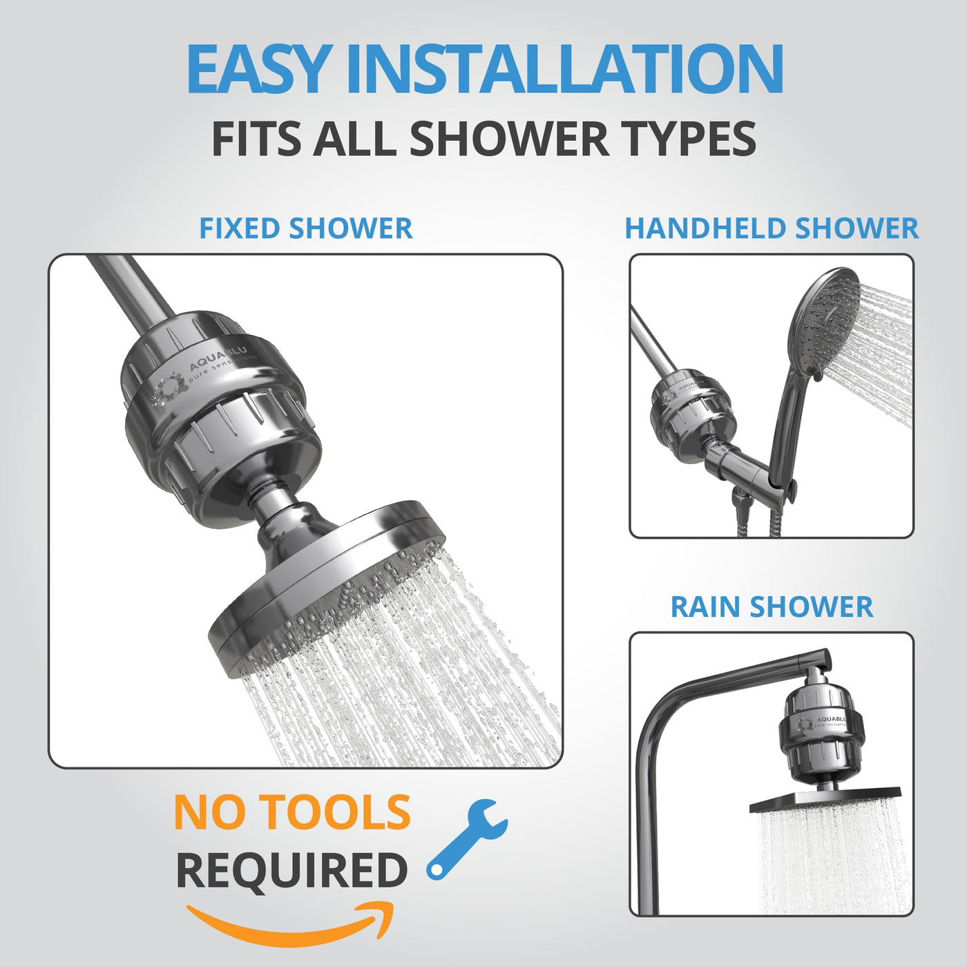 Shower Filter With 99 Percent Removal For Clean Water Shower Head