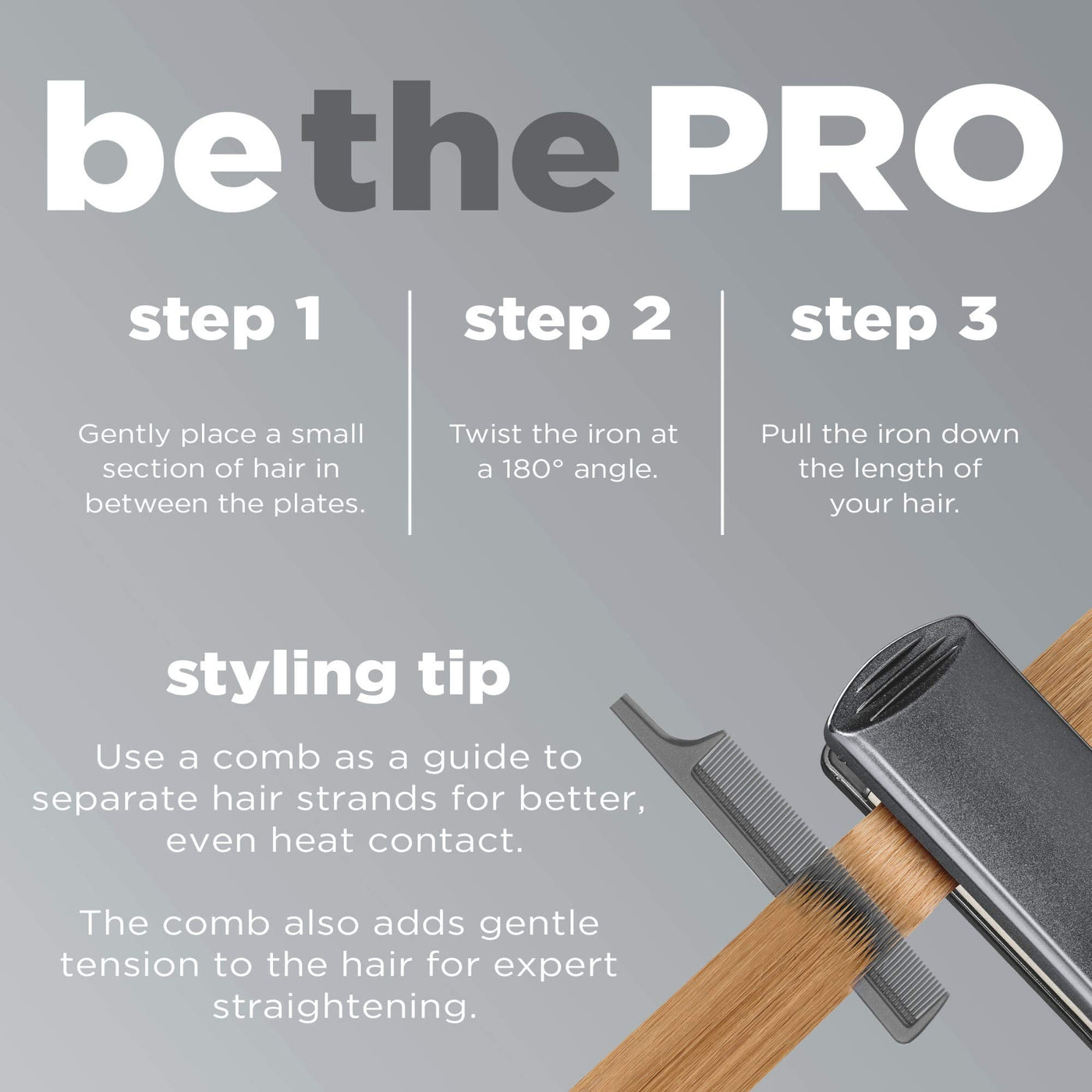 Tourmaline Ceramic Flat Iron 2 Inch For Smooth Hair Styling