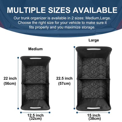 Deosk Car Trunk Organizer With 6 Pockets For SUV And Car Storage
