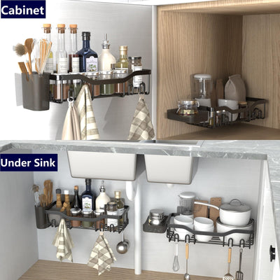 NESOMI Adhesive Shower Caddy Wall Shelf Organizer For Bathroom Storage