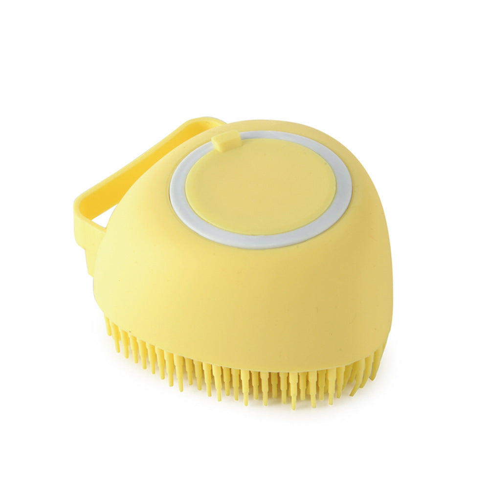 Silicone Dog Grooming Brush Bath Massage Gloves Shampoo Dispenser