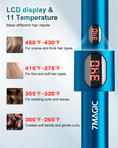 Ceramic Hair Straightener Flat Iron With LCD Professional 2 In 1