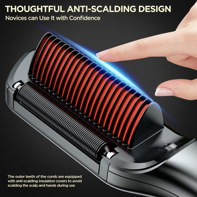 Upgraded Ionic Hair Straightener Brush For Smooth Styling