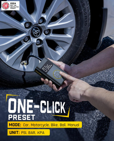 Fanttik X9 Pro Portable Tire Inflator 150PSI Digital Air Pump Compact Car