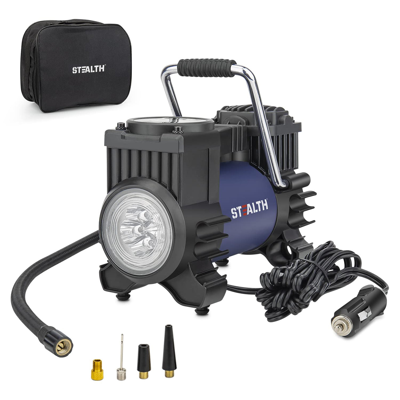 Stealth Portable Air Compressor Tire Inflator 12V Digital Pump 120PSI