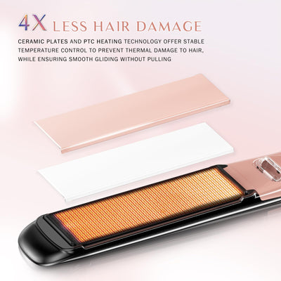 Degree Professional Hair Straightener With High Temperature Control