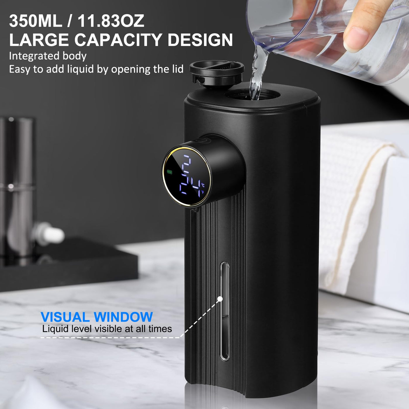 Touchless Soap Dispenser Automatic Liquid Hand Dish Soap 5-Level