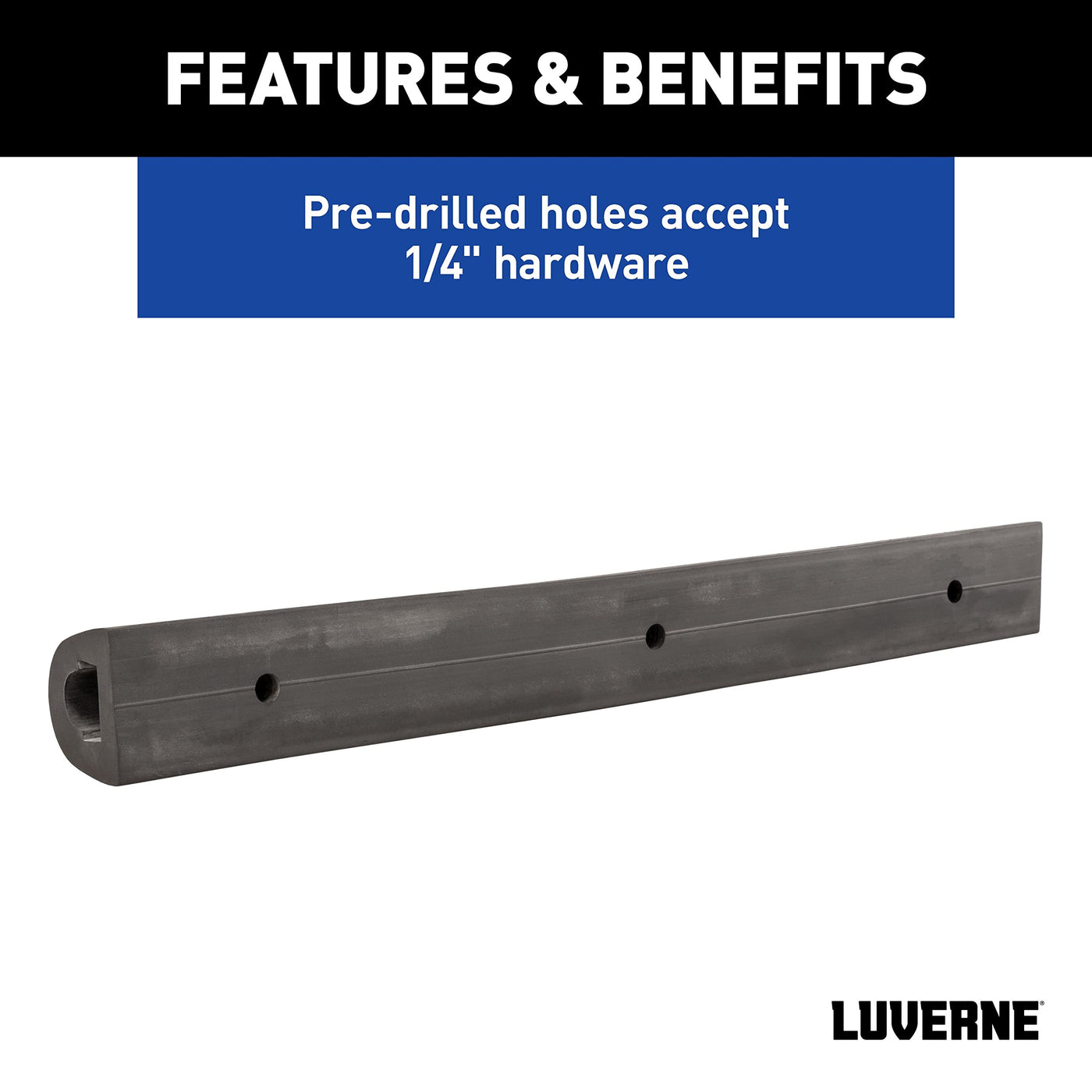 LUVERNE 20 Inch Rubber Bumper Guard Protector Strips 2-Pack