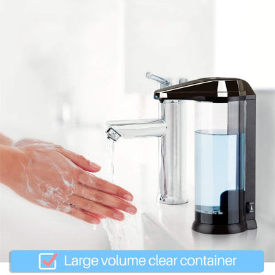 500ml Touchless Battery Operated Automatic Soap Dispenser With Adjustable Flow