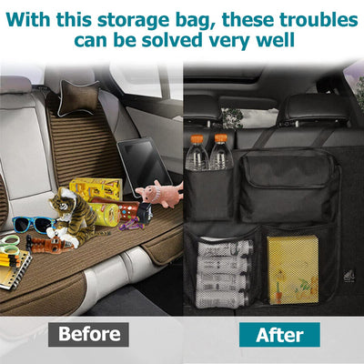 AICEL Car Trunk Organizer 9 Large Storage Bags Waterproof With Lids