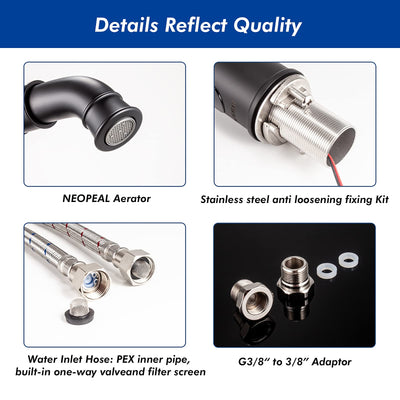 Touchless Bathroom Faucet With Rotatable Spout For Easy Use