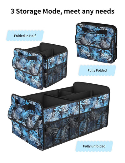 YOHOOLYO Car Trunk Organizer 72L Large Capacity SUV Collapsible Compartments