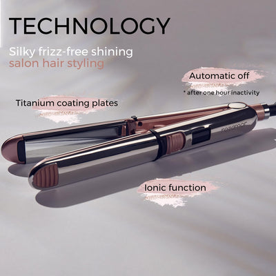 Flat Iron Hair Straightener Titanium Ionic For Smooth Styling