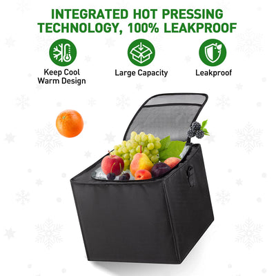 Car Trunk Organizer 115L Heavy Duty Collapsible Storage With Cooler