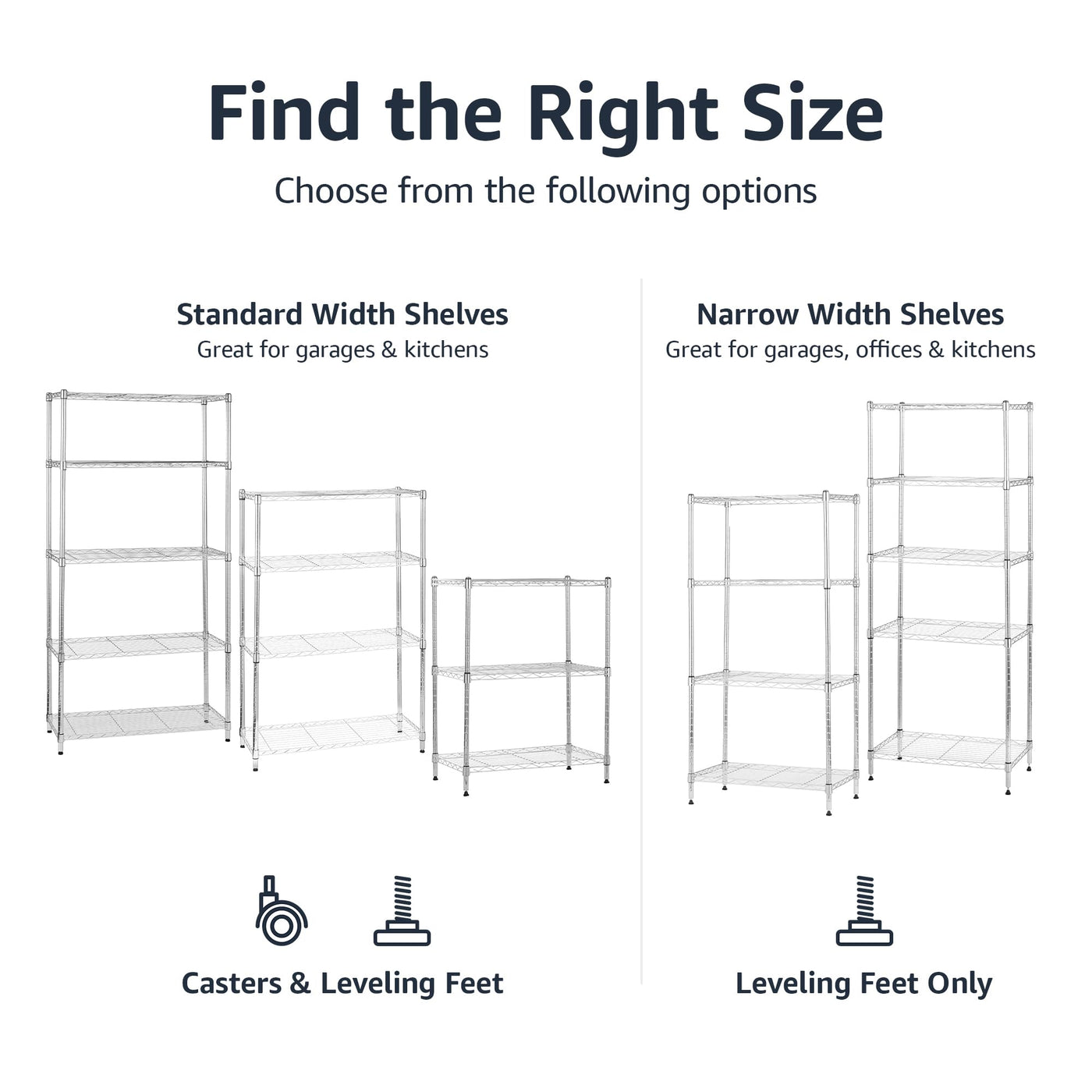 Amazon Basics Adjustable Storage Shelving Unit With 3 Heavy Duty Shelves