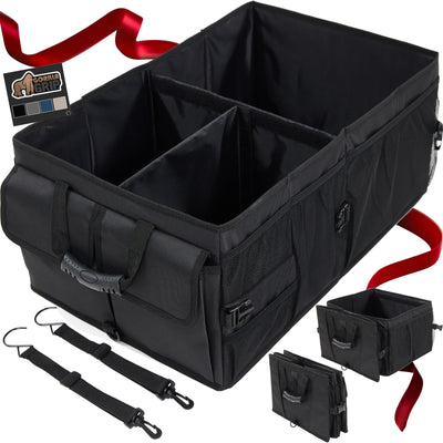 Gorilla Grip Large Capacity Trunk Storage Organizer Slip Resistant Container
