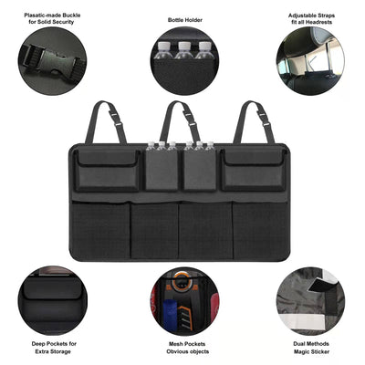 Snuopfy Car Trunk Organizer With 8 Large Capacity Storage Bags