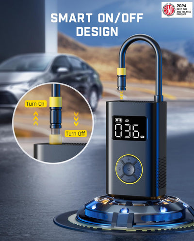 Fanttik X9 Pro Portable Tire Inflator 150PSI Digital Air Pump Compact Car