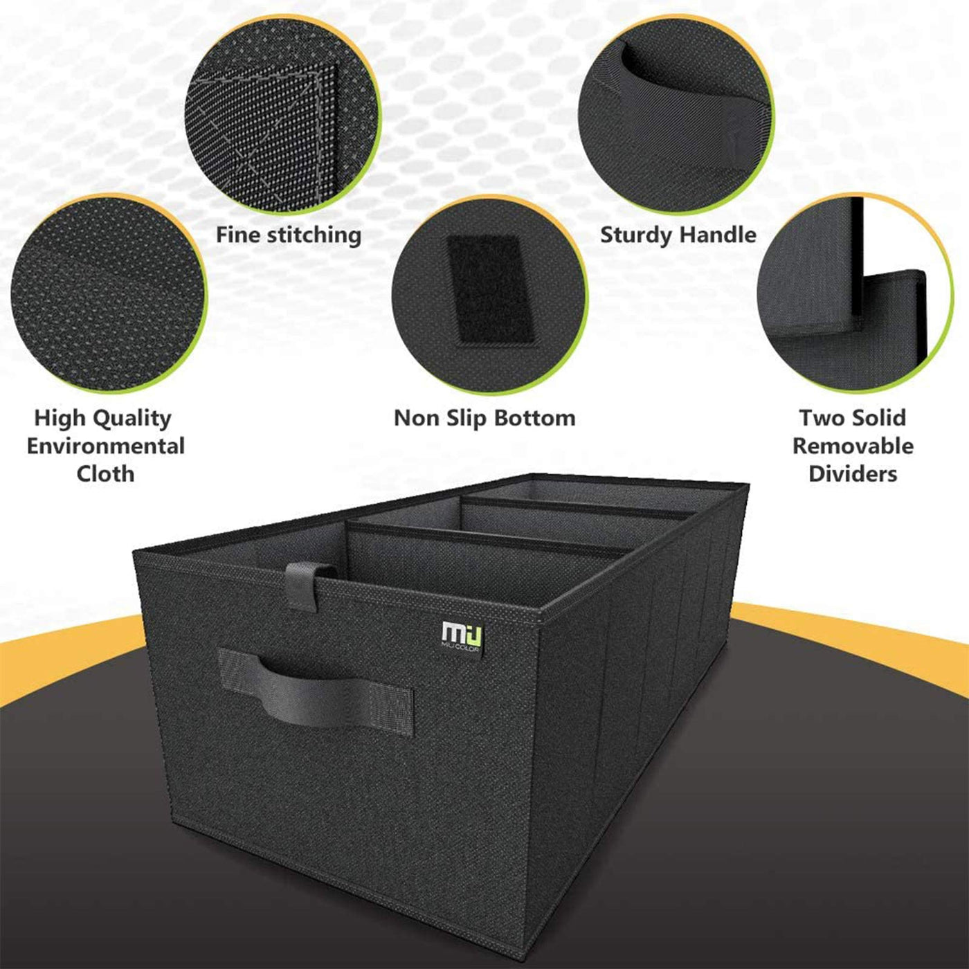MIU COLOR Car Trunk Organizer 70L Expandable Large Capacity Storage