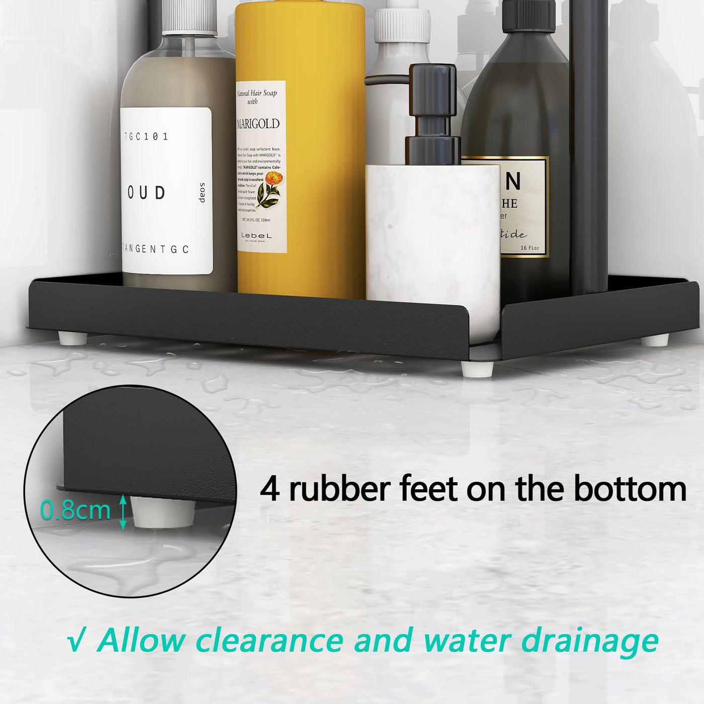 Shower Caddy Organizer Corner Shelf For Bathroom Storage