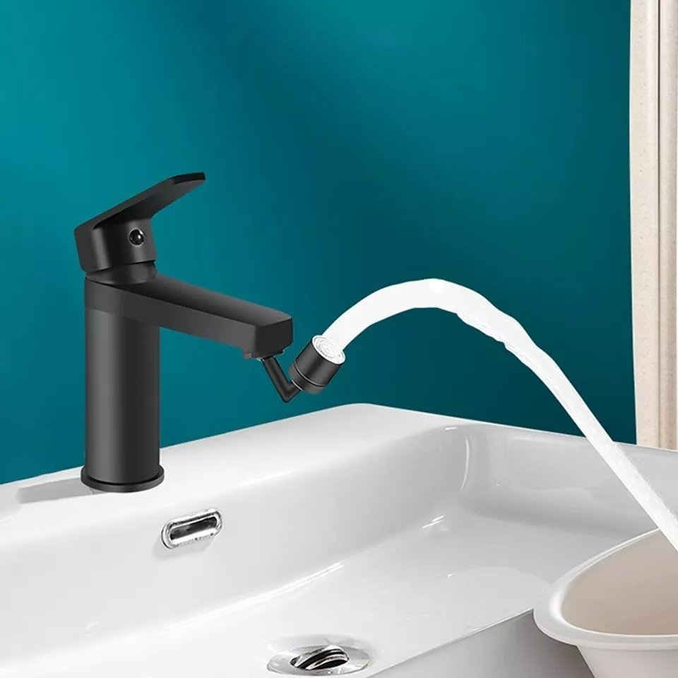 Flexible Kitchen Faucet 720 Degree Bendable Black Sink Tap Spray Head