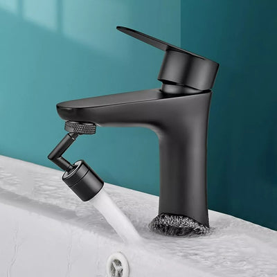 Flexible Kitchen Faucet 720 Degree Bendable Black Sink Tap Spray Head