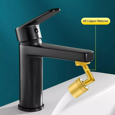 Flexible Kitchen Faucet 720 Degree Bendable Black Sink Tap Spray Head
