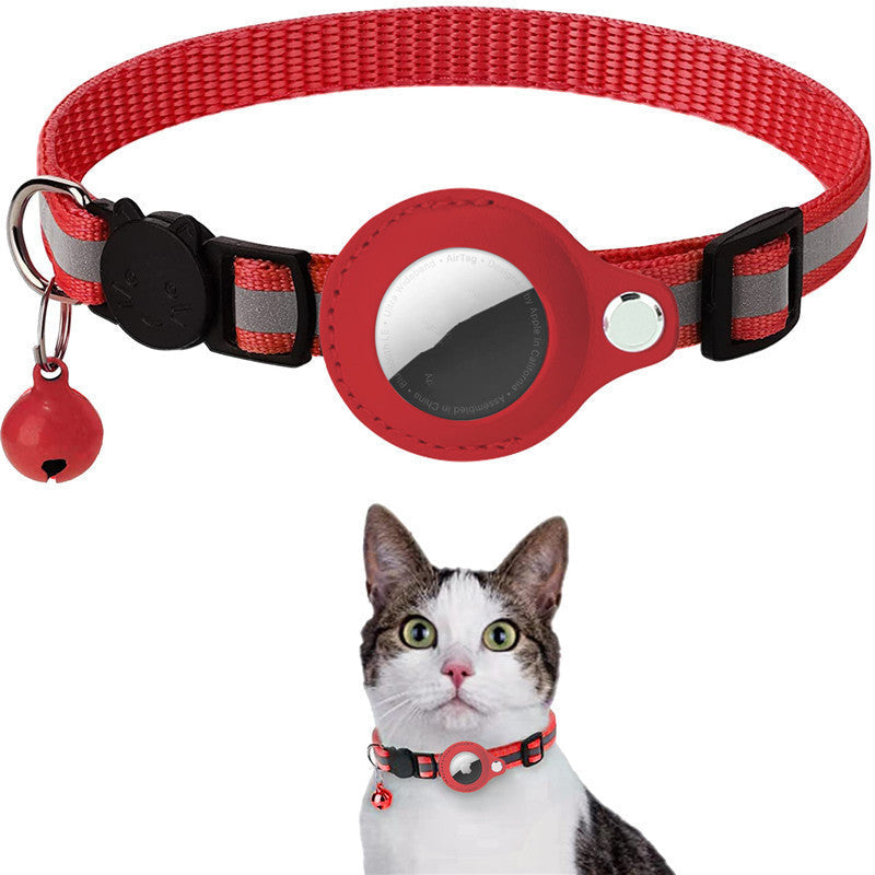 Reflective Airtag Collar Waterproof Nylon Holder Case For Pets