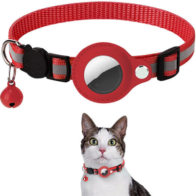 Reflective Airtag Collar Waterproof Nylon Holder Case For Pets