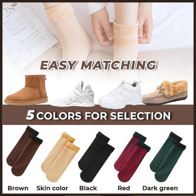 Thickened Plus Velvet Snow Socks Warm Cozy Winter Footwear