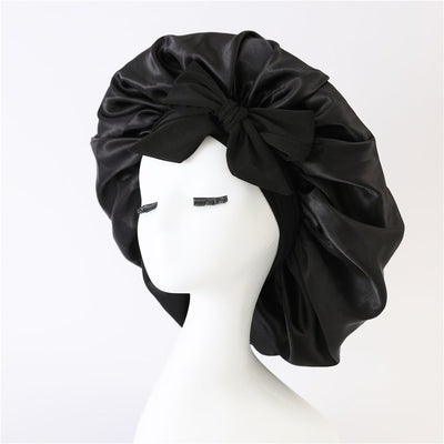 Layered Satin Hair Bonnet For Smooth Hair Care And Protection