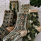 Women's Floral Cotton Socks Set 10 Pairs Comfortable Soft Design