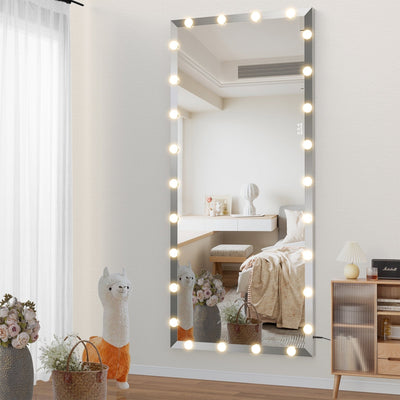 Hollywood Full-body Mirror With Lights Touch Control 3 Color Modes