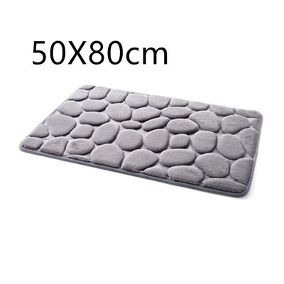 3D Cobblestone Carpet Floor Mat For Bedroom And Living Room