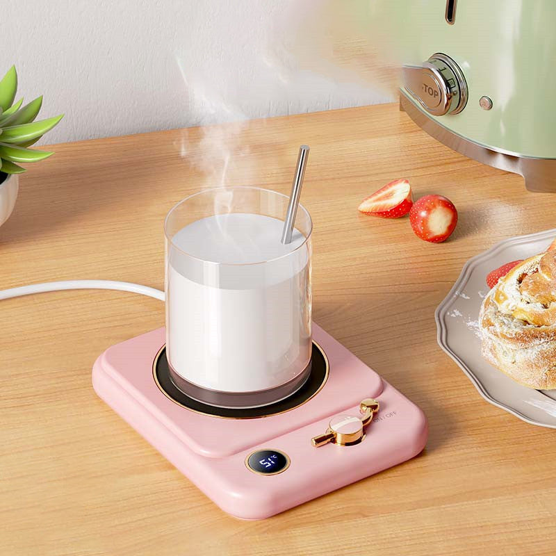 Milk Heating Warming Coaster With Digital Display Desktop Pad