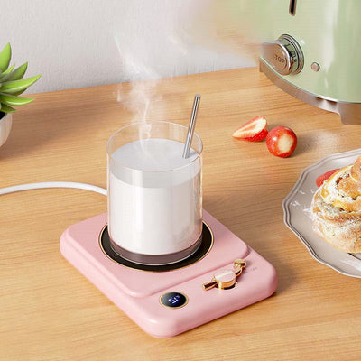 Milk Heating Warming Coaster With Digital Display Desktop Pad